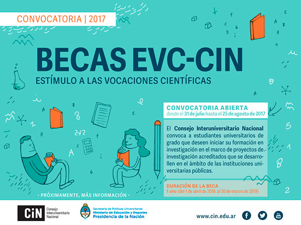  Becas  EVC CIN  2022 Anuncio de convocatoria CIN 