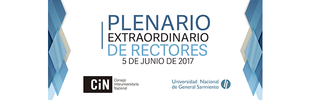 Plenario extraordinario del CIN en la UNGS