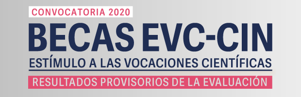 Becas EVC-CIN 2020. Resultados provisorios de la evaluación