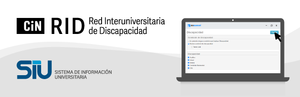 Información sobre accesibilidad y discapacidad en los formularios SIU