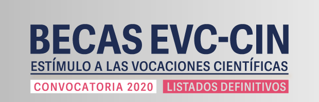 Becas EVC-CIN 2020. Resultados definitivos