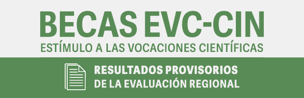 Convocatoria EVC-CIN 2021. Resultados provisorios de la evaluación regional