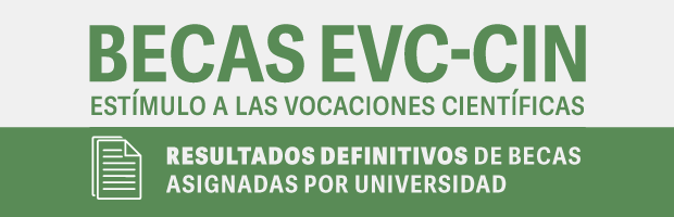 Resultados de la convocatoria 2021 Becas EVC-CIN